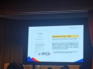 ARTA’s Director General Ernesto V. Perez on the 2022 Report Card Survey Award
