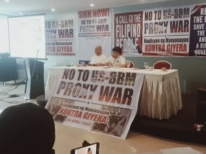 Launching of No to US- BBM  Proxy War, Yes to Peace No to War