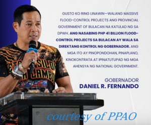 Gov. Fernando Establishes Comprehensive, Systematic Coordination Mechanism for DPWH Projects in Bulacan; Addresses ₱41-B Flood Control Fund Controversy